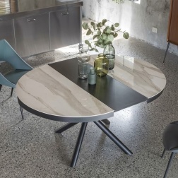 Tavolo Tondo Allungabile Talete Ceramico - La Seggiola